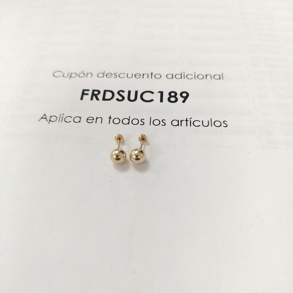 BROQUELES PAR ORO 10 K 0.5 GRMS (SEMINUEVO)