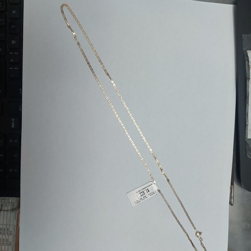 CADENA TEJIDO ESPEJO PLATA .925 60 CM 4.2 GR (NUEVO)