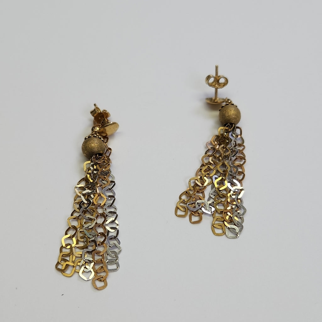 ARETES PAR ORO 14 K 4,20 GRMS (SEMINUEVO)