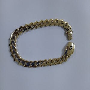 PULSERA CABALLERO MONACO ORO 10K 12.4 (NUEVO)