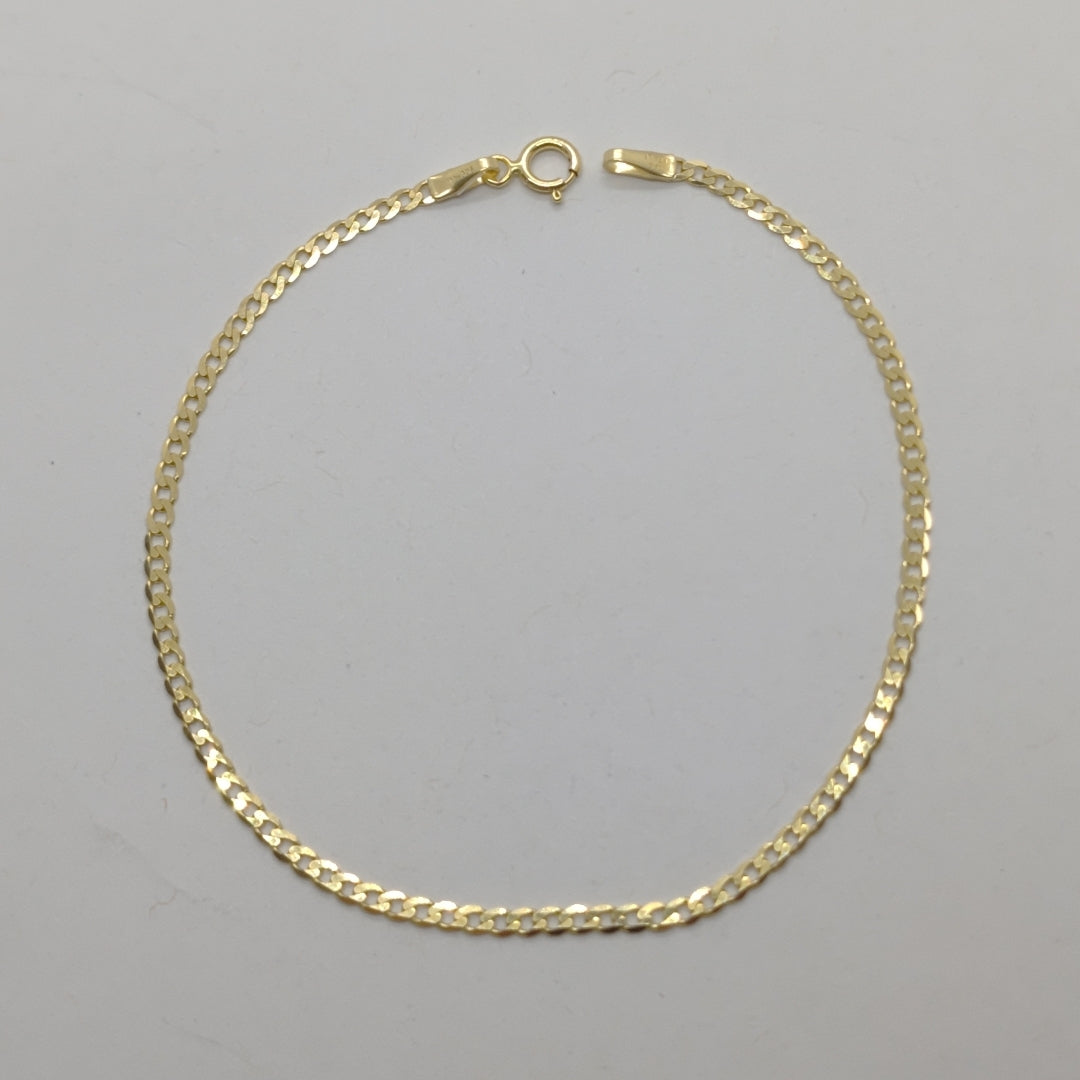 PULSERAS DAMA BARBADA AMARILLA ORO 14K 1.2 (NUEVO)