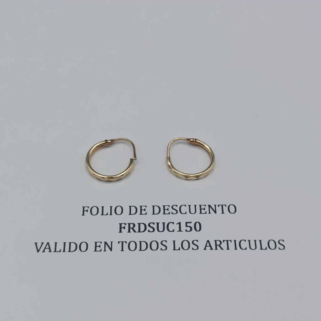 ARRACADAS PAR ORO 10 K 0.5 GRMS (SEMINUEVO)