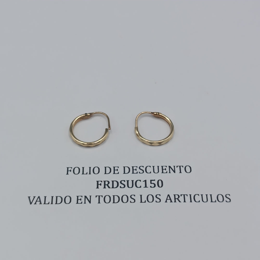 ARRACADAS PAR ORO 10 K 0.5 GRMS (SEMINUEVO)