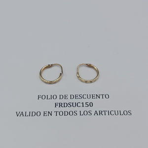 ARRACADAS PAR ORO 10 K 0.5 GRMS (SEMINUEVO)