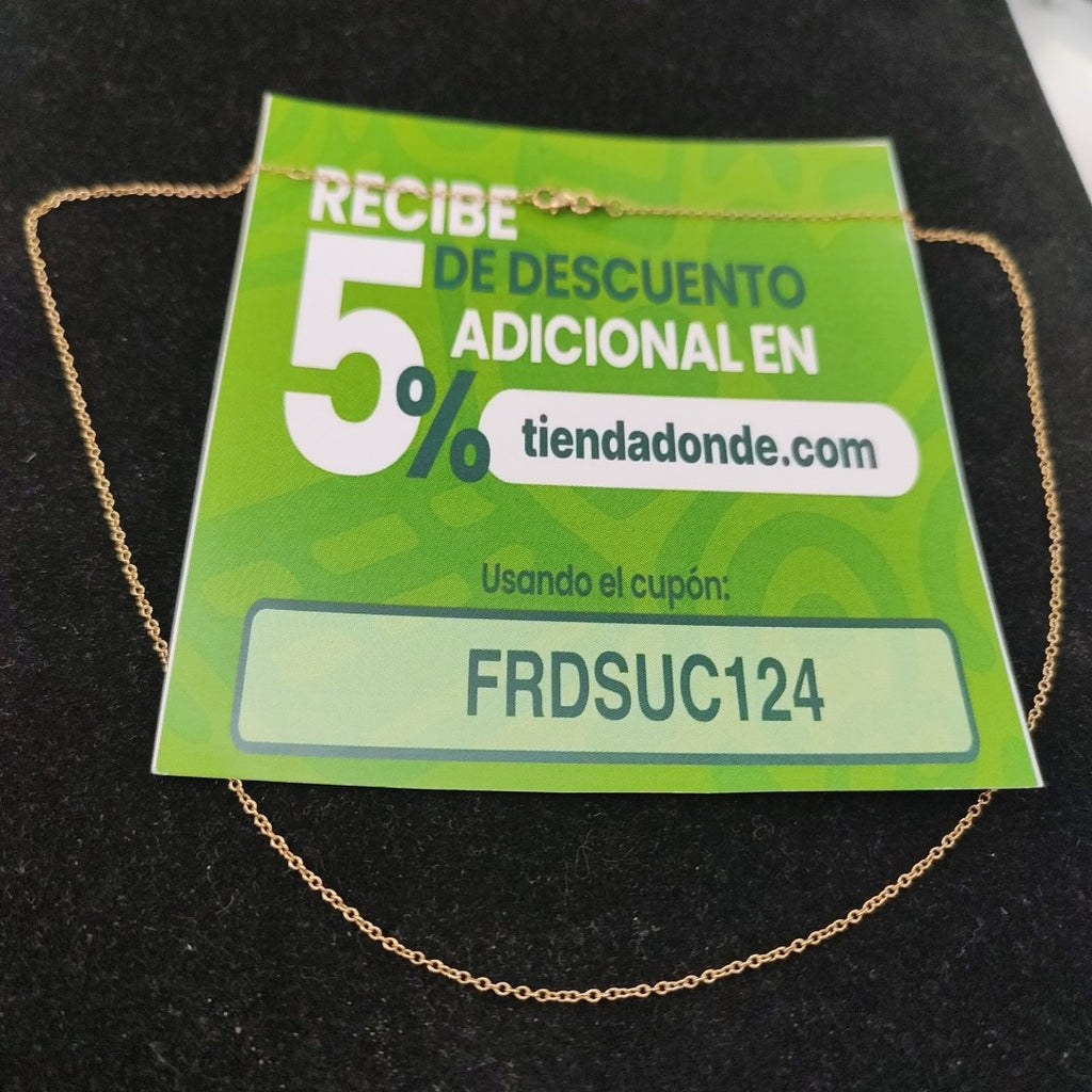 CADENA ORO 14 K 1.7 GRMS (SEMINUEVO)