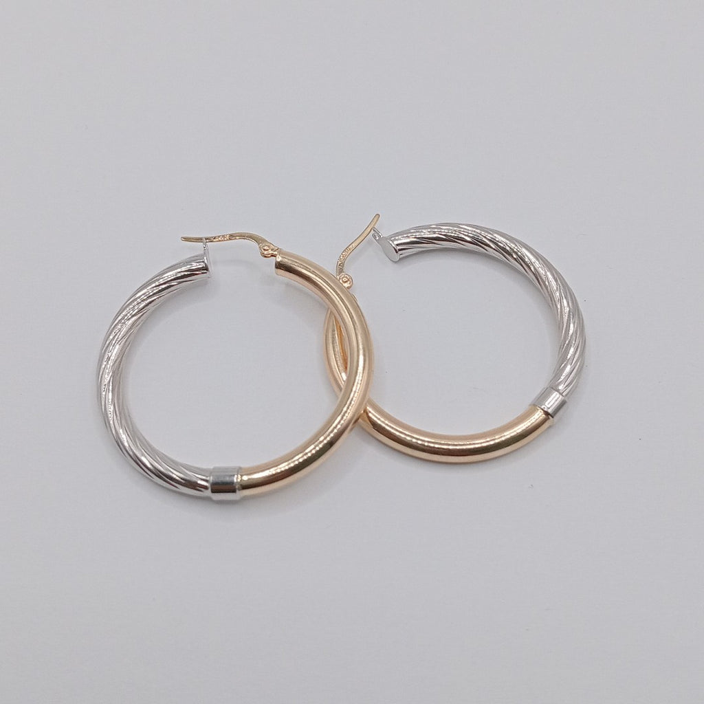 ARRACADAS PAR ORO,RODIADO 14 K 4,30 GRMS (SEMINUEVO)