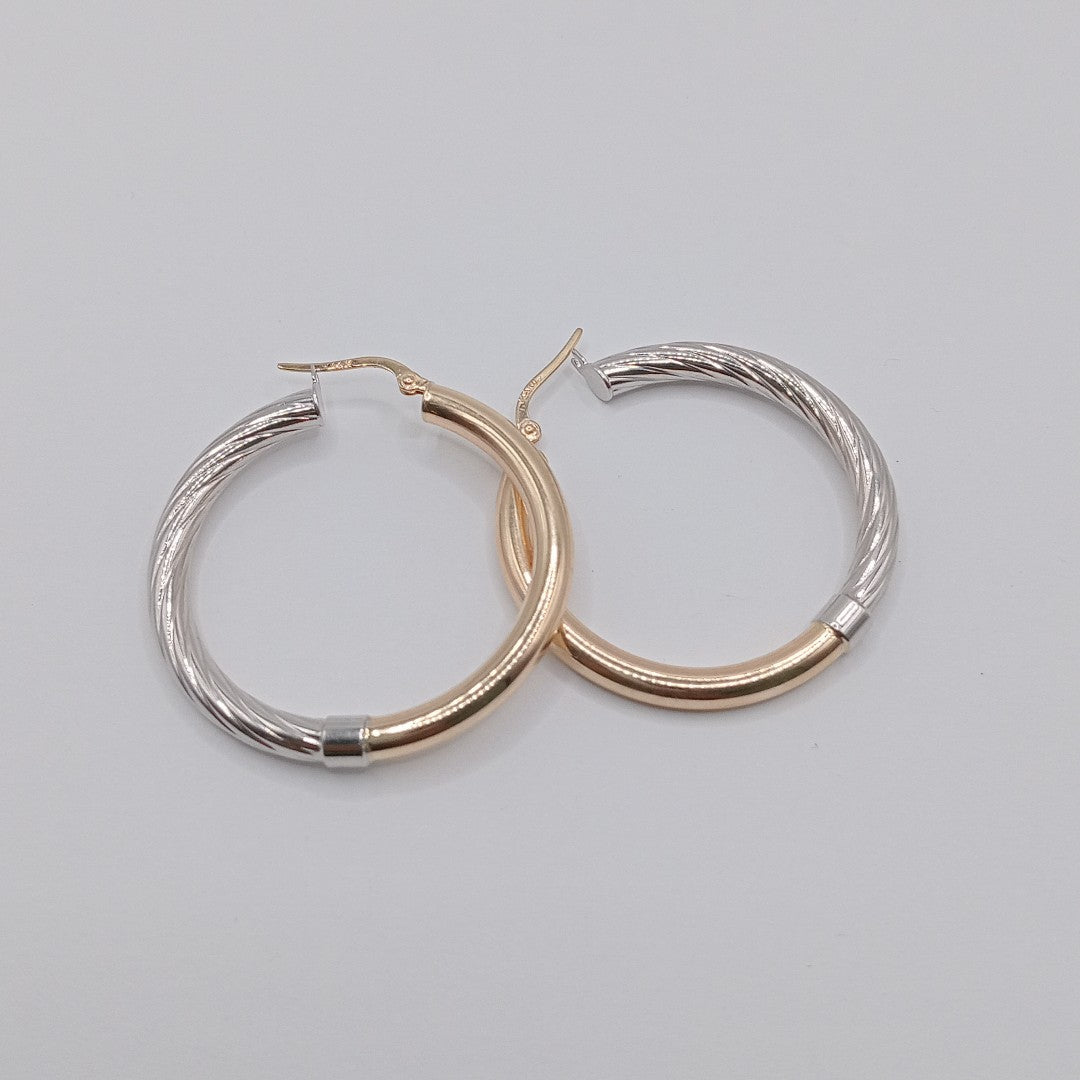 ARRACADAS PAR ORO,RODIADO 14 K 4,30 GRMS (SEMINUEVO)