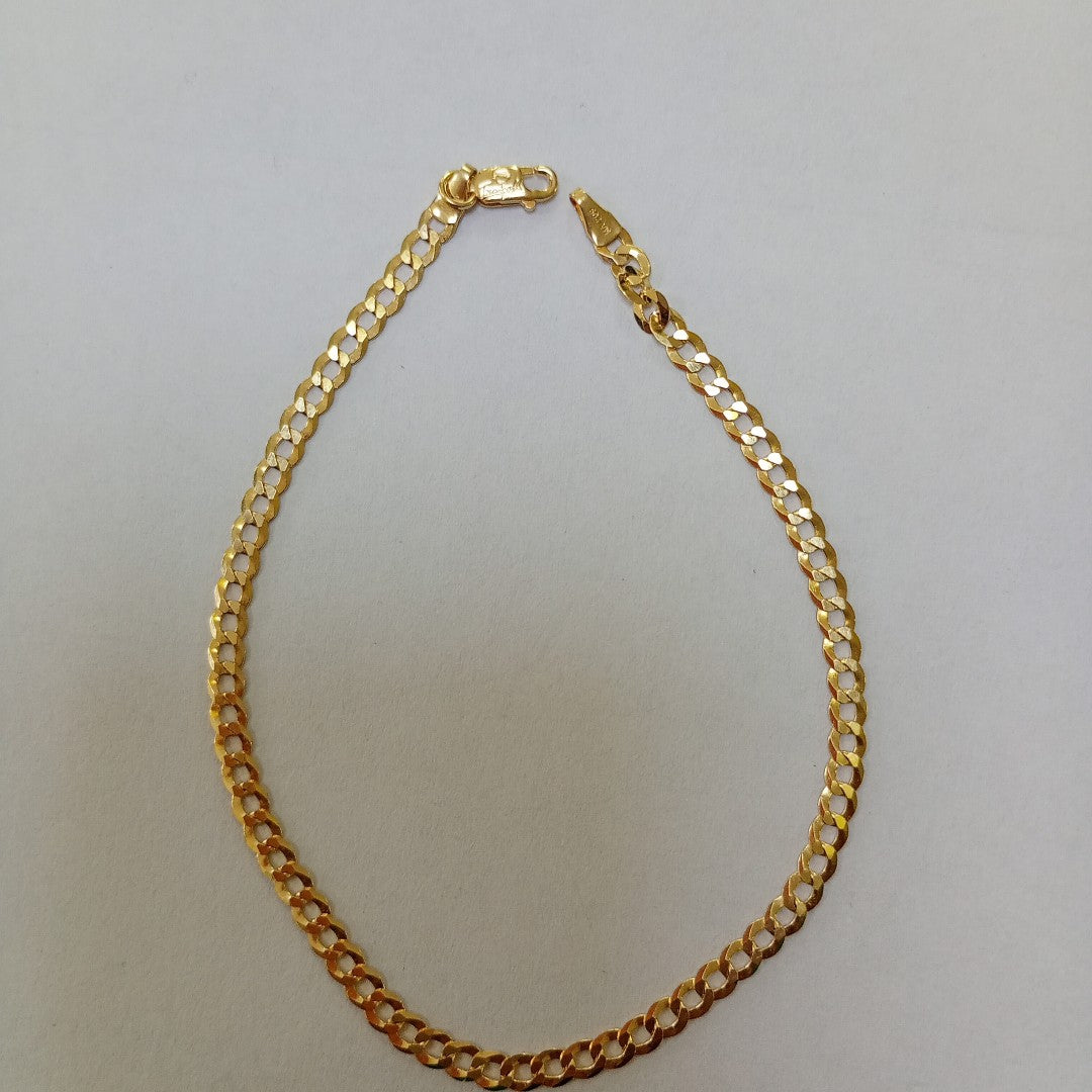 PULSERAS CABALLERO BARBADA AMARILLA ORO 14K 2.8 (NUEVO)