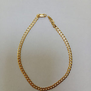 PULSERAS CABALLERO BARBADA AMARILLA ORO 14K 2.8 (NUEVO)
