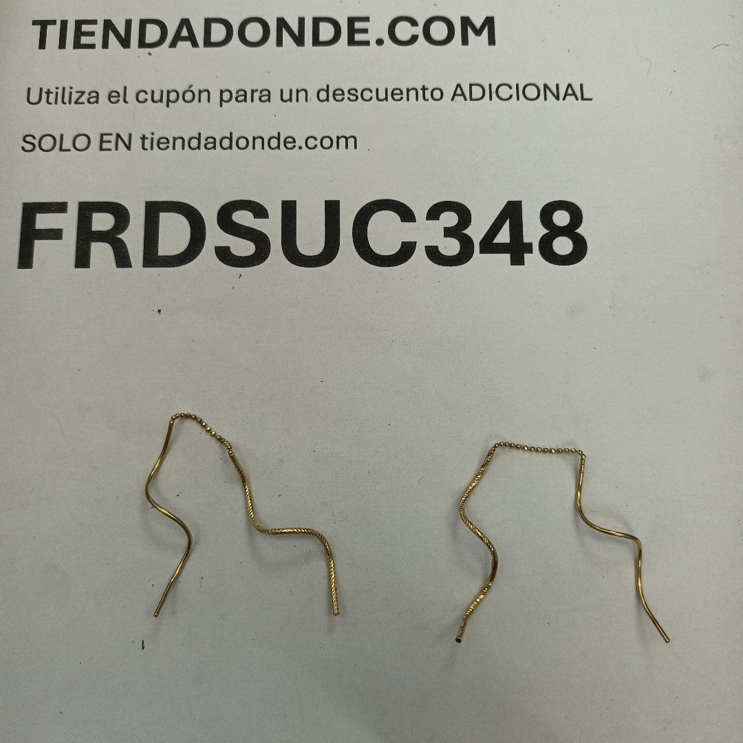 VIOLADORES PAR ORO 14 K 2.3 GRMS (SEMINUEVO)