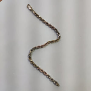 PULSERA ORO, ORO COMBINADO 10 K 13.7 GRMS (SEMINUEVO)