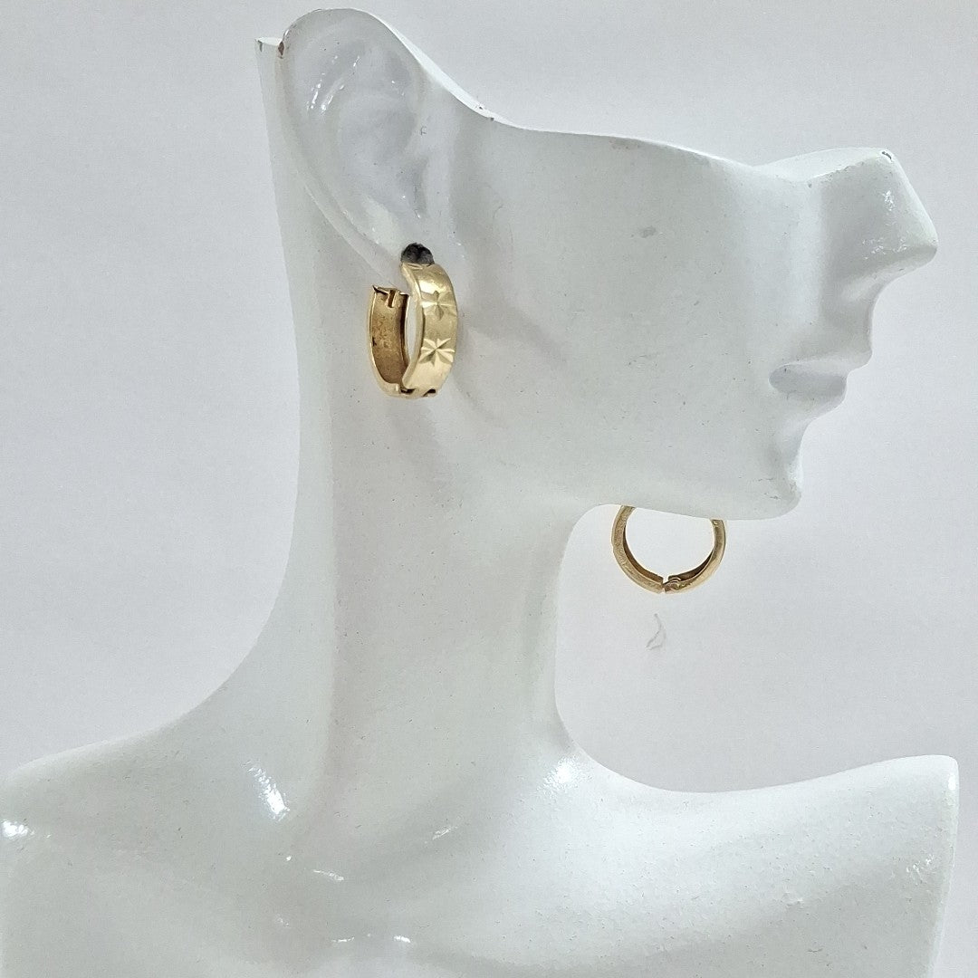 ARRACADAS PAR ORO 14 K 2.2 GRMS (SEMINUEVO)