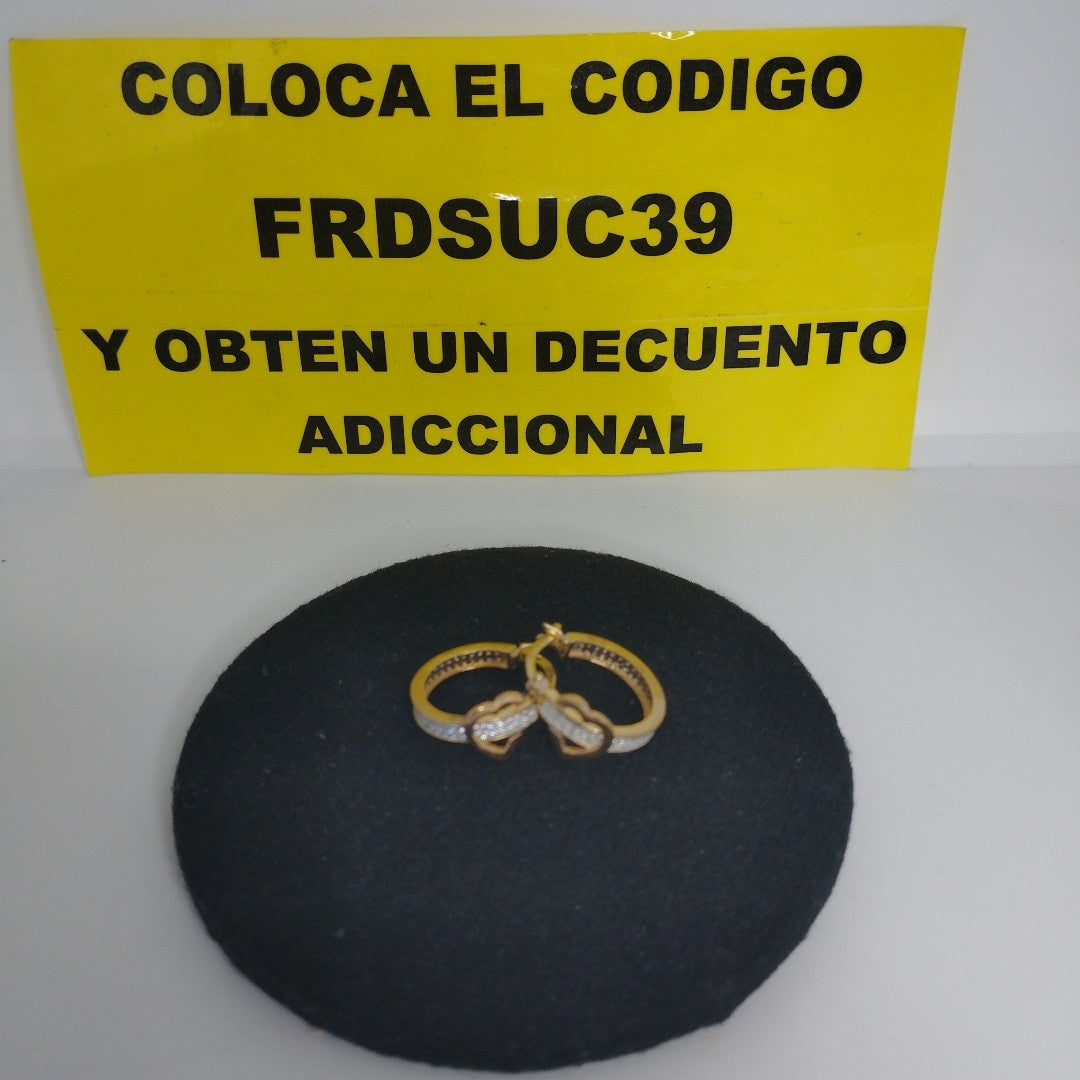 ARRACADAS PAR ORO 14 K 3,10 GRMS (SEMINUEVO)