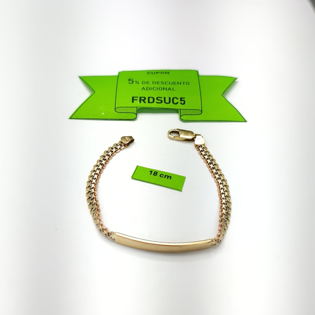 ESCLAVA ORO 14 K 8.6 GRMS (SEMINUEVO)