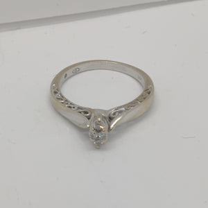 ANILLITO ORO, ORO BLANCO 14 K 2.8 GRMS (SEMINUEVO)