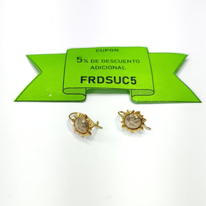 ARRACADAS PAR ORO 14 K 0.8 GRMS (SEMINUEVO)