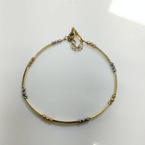 PULSERA RIGIDA ORO 14 K 4,10 GRMS (SEMINUEVO)