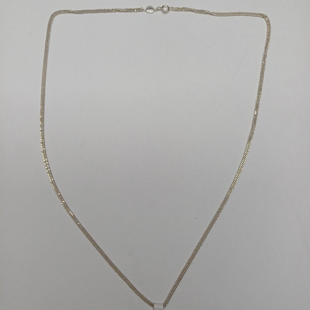CADENA BARBADA PLATA .925 50 CM 4.22 GR (NUEVO)