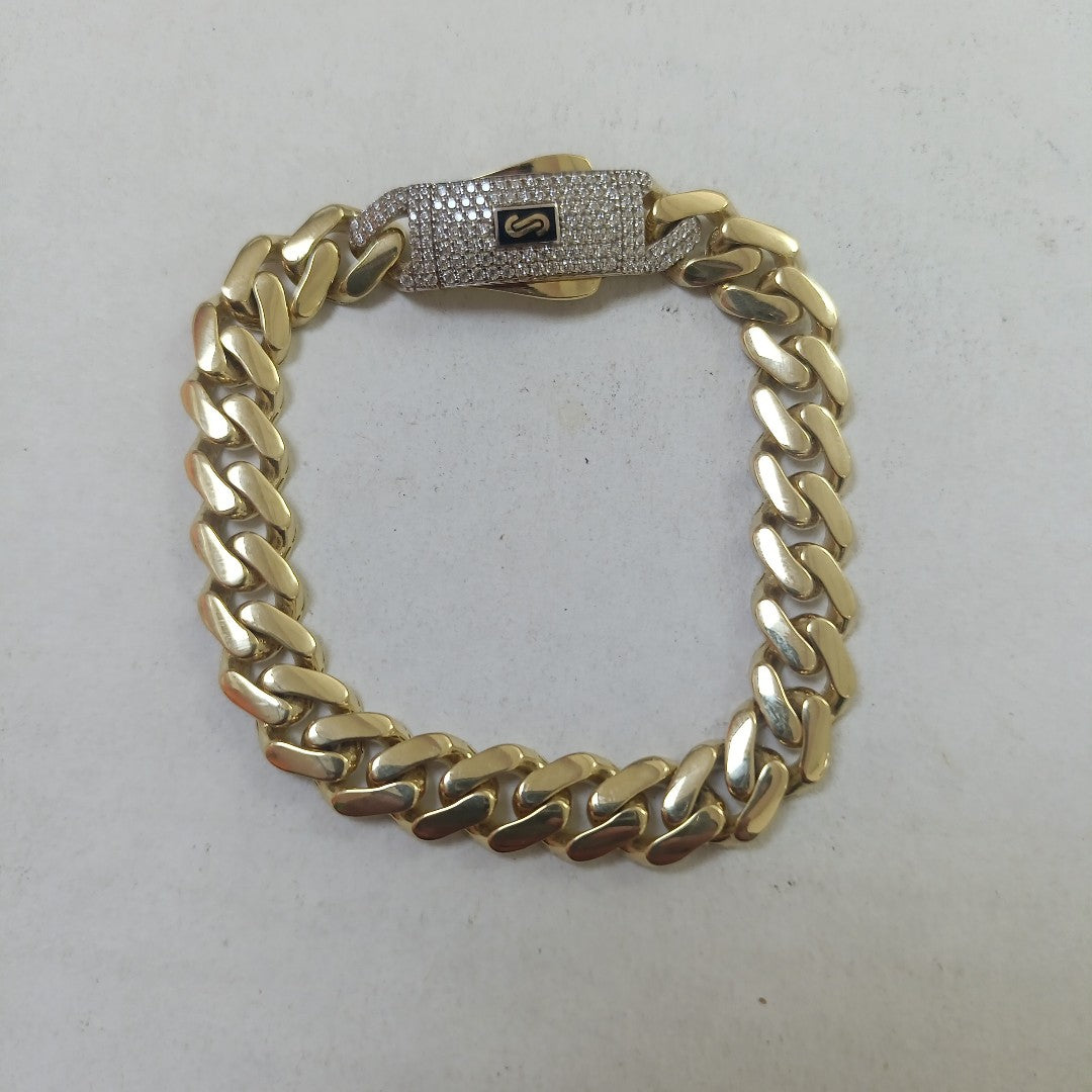 PULSERA MONACO ORO 10K 11.1 (NUEVO)