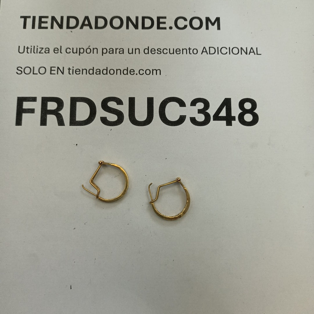 ARRACADAS PAR ORO 14 K 5.1 GRMS (SEMINUEVO)