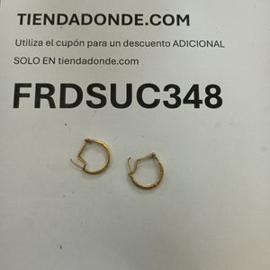 ARRACADAS PAR ORO 14 K 5.1 GRMS (SEMINUEVO)