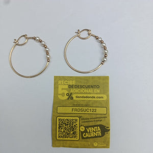 ARRACADAS PAR ORO 10 K 3,60 GRMS (SEMINUEVO)