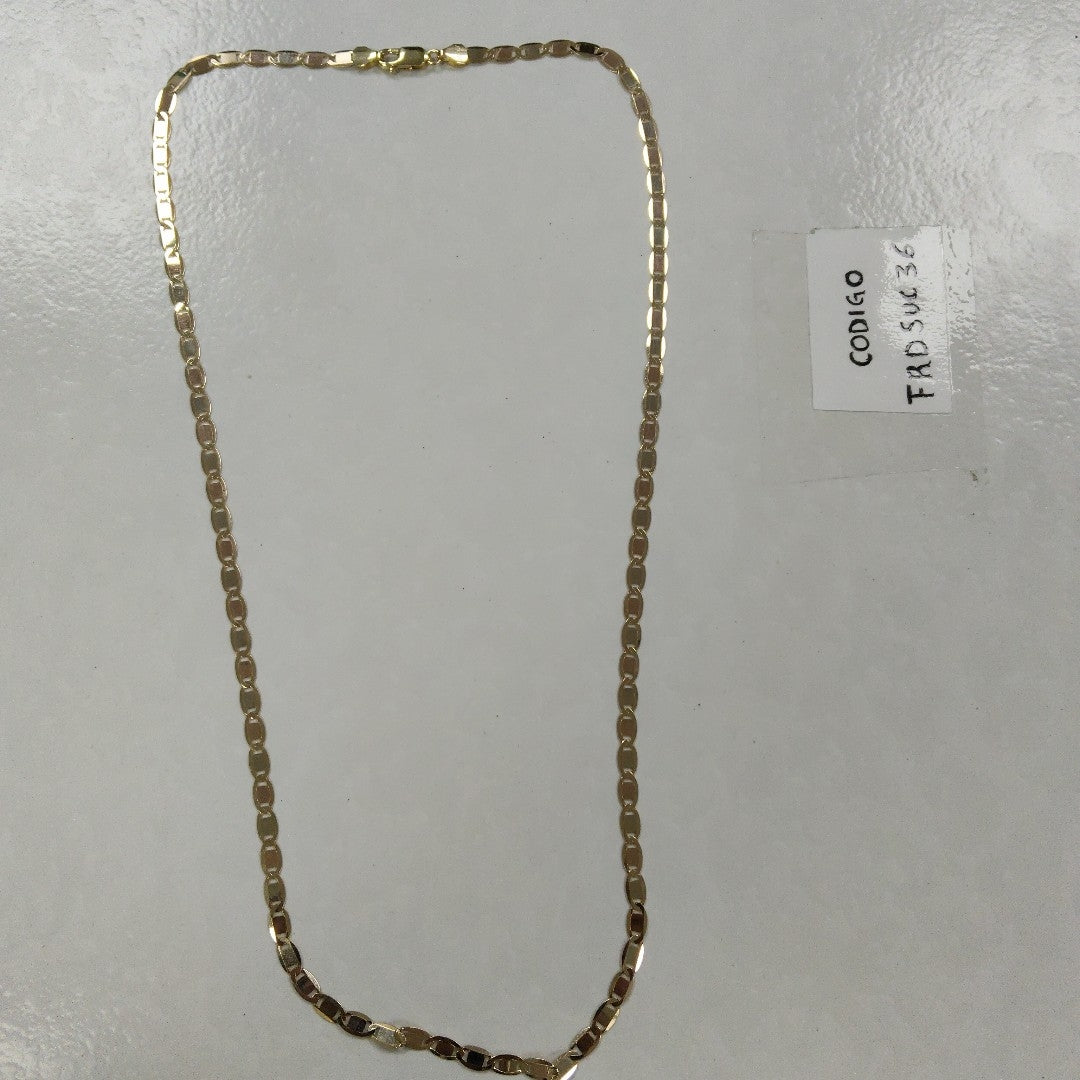 CADENAS VALENTINA/ESPEJO ORO 14K 10 (NUEVO)