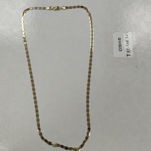 CADENAS VALENTINA/ESPEJO ORO 14K 10 (NUEVO)