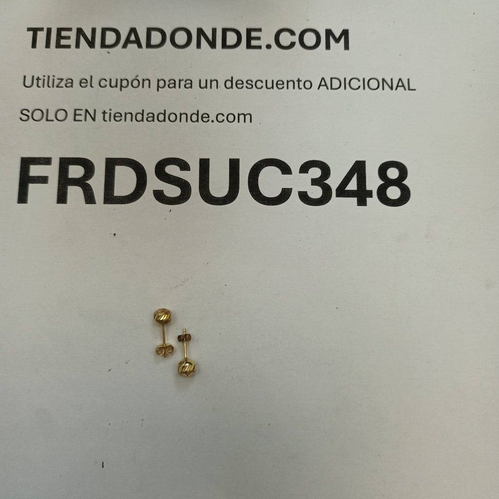 BROQUELES PAR ORO 14 K 0.9 GRMS (SEMINUEVO)