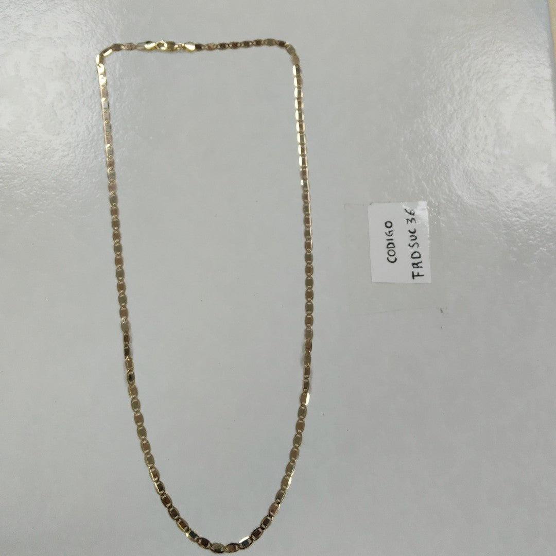 CADENAS VALENTINA/ESPEJO ORO 14K 10.8 (NUEVO)