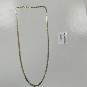CADENAS VALENTINA/ESPEJO ORO 14K 10.8 (NUEVO)