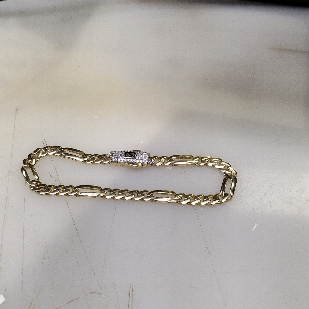 PULSERA MONACO ORO 14K 5.5 (NUEVO)