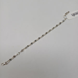 PULSERA TEJIDO ESPECIAL PLATA .925 18 CM 3.3 GR (NUEVO)