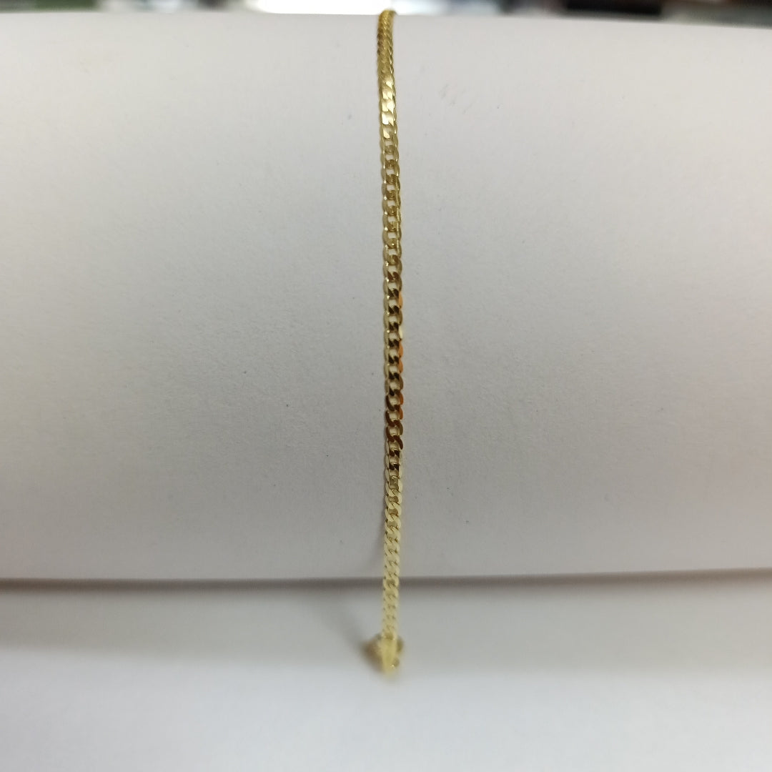 PULSERAS DAMA BARBADA AMARILLA ORO 14K 1.1 (NUEVO)