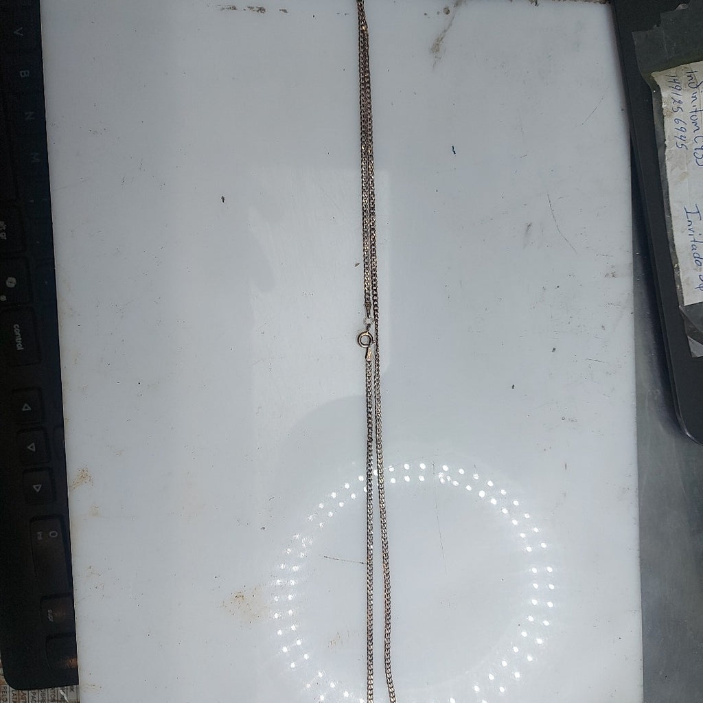 CADENA TEJIDO BARBADO PLATA .925 60 CM 5.6 GR (NUEVO)