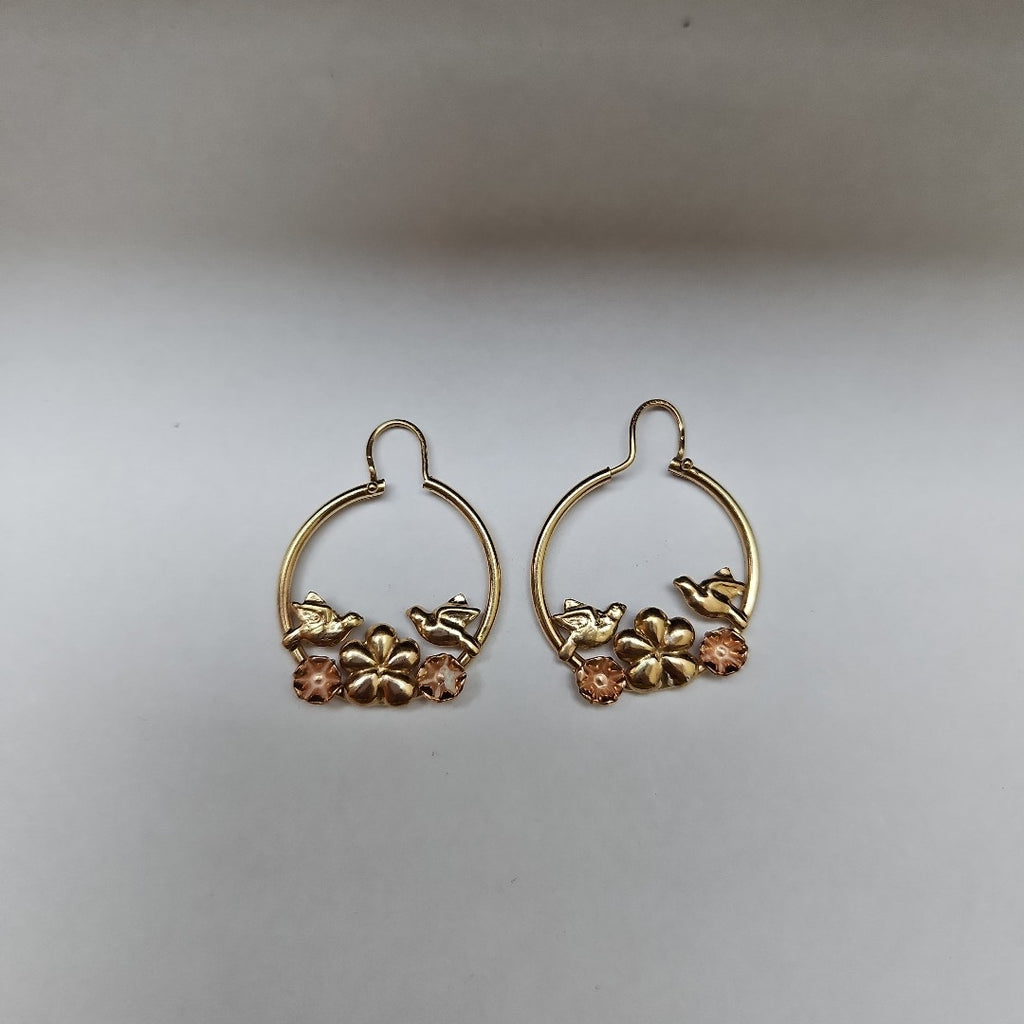 ARRACADAS PAR ORO 14 K 2.9 GRMS (SEMINUEVO)