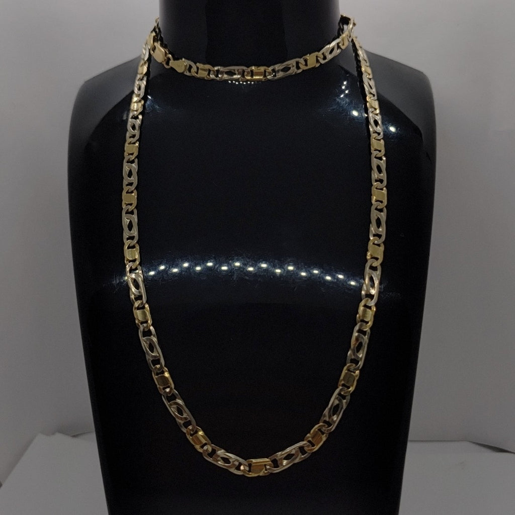 CADENA ORO COMBINADO 14 K 22,70 GRMS (SEMINUEVO)