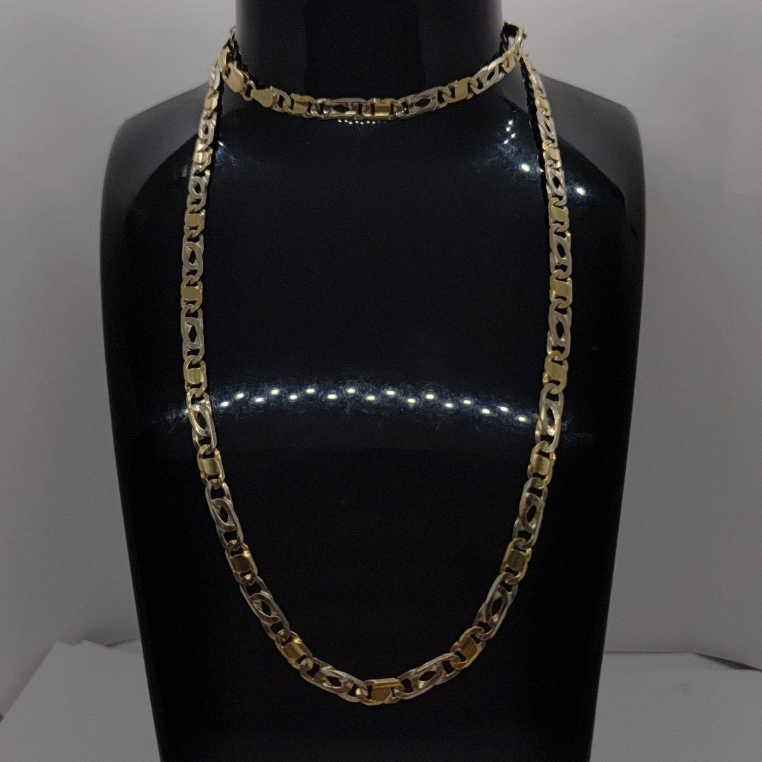 CADENA ORO COMBINADO 14 K 22,70 GRMS (SEMINUEVO)