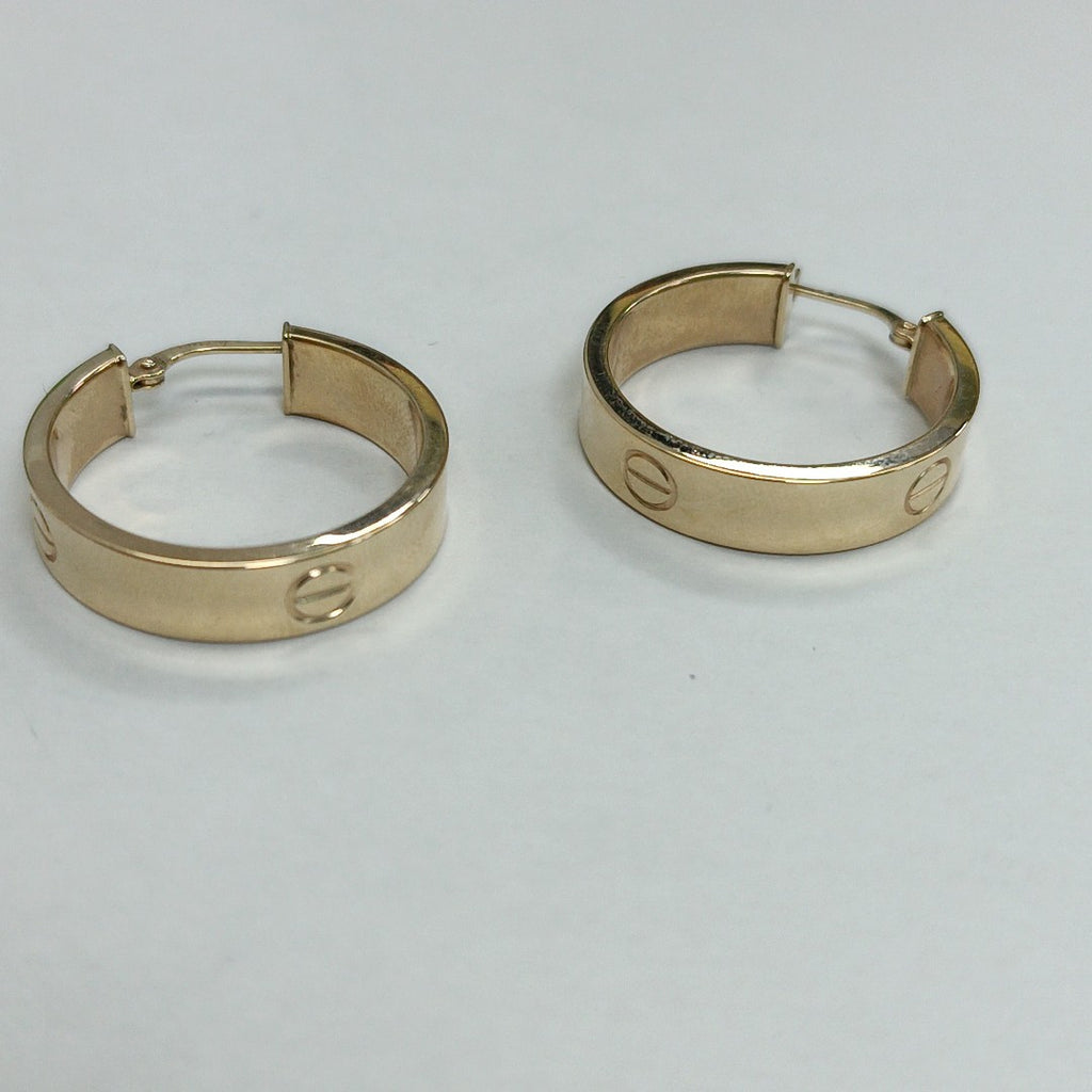 ARRACADAS PAR ORO 14 K 3.7 GRMS (SEMINUEVO)