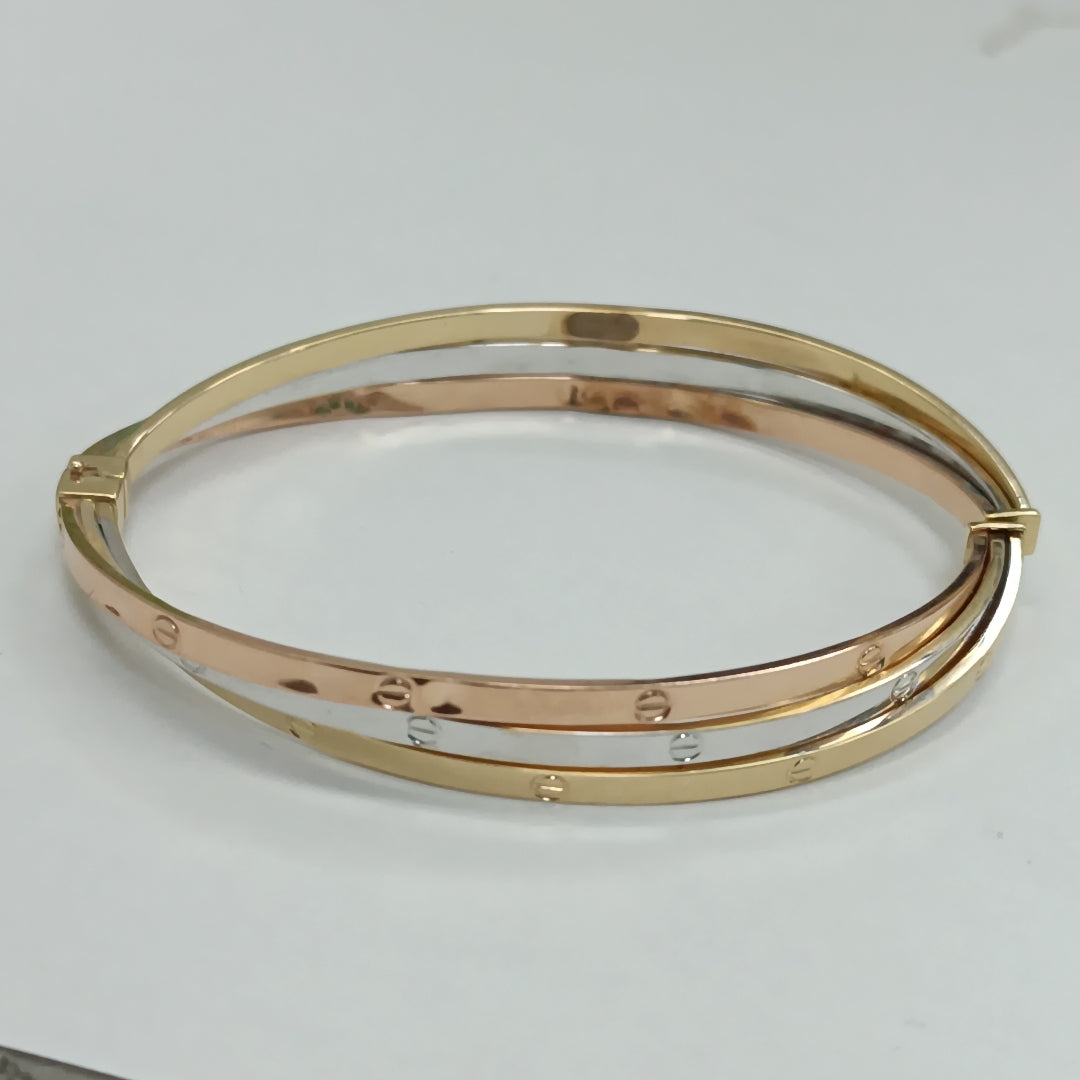 PULSERA RIGIDA ORO 14 K 6.7 GRMS (SEMINUEVO)