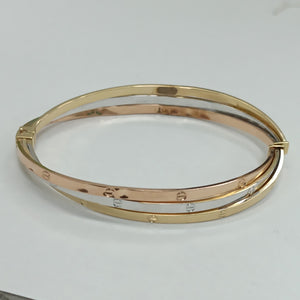 PULSERA RIGIDA ORO 14 K 6.7 GRMS (SEMINUEVO)