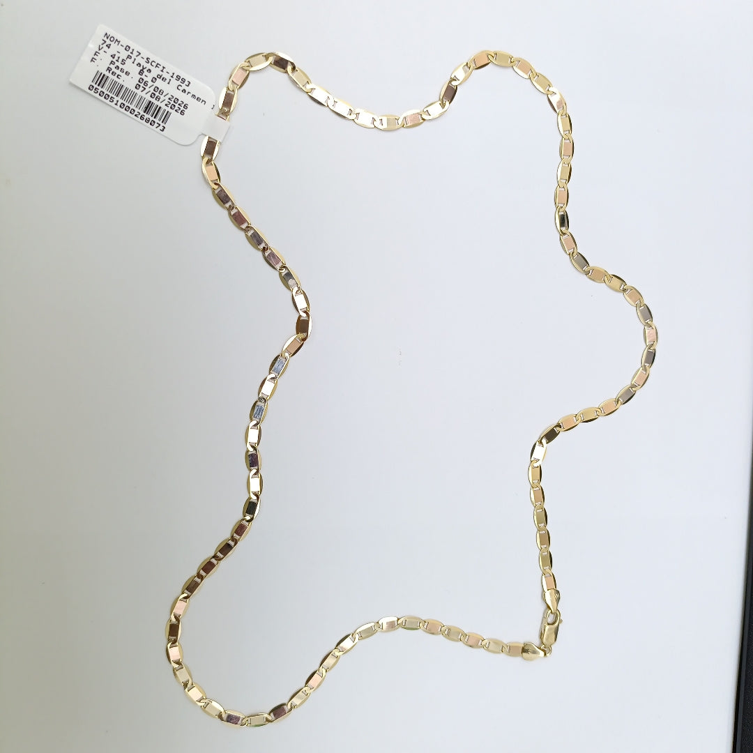 CADENAS VALENTINA/ESPEJO ORO 14K 9.9 (NUEVO)