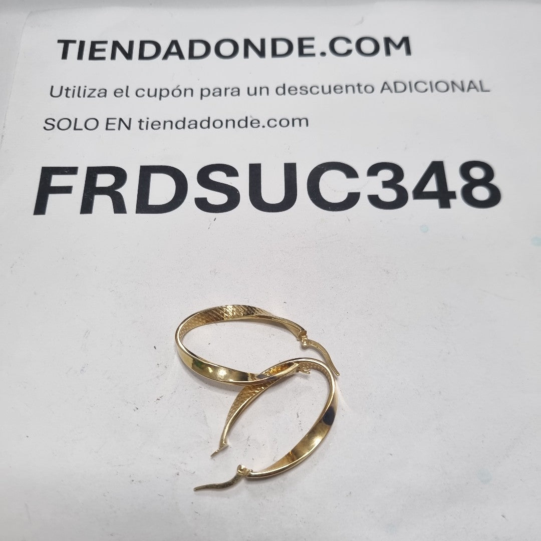 ARRACADAS PAR ORO 14 K 2.3 GRMS (SEMINUEVO)