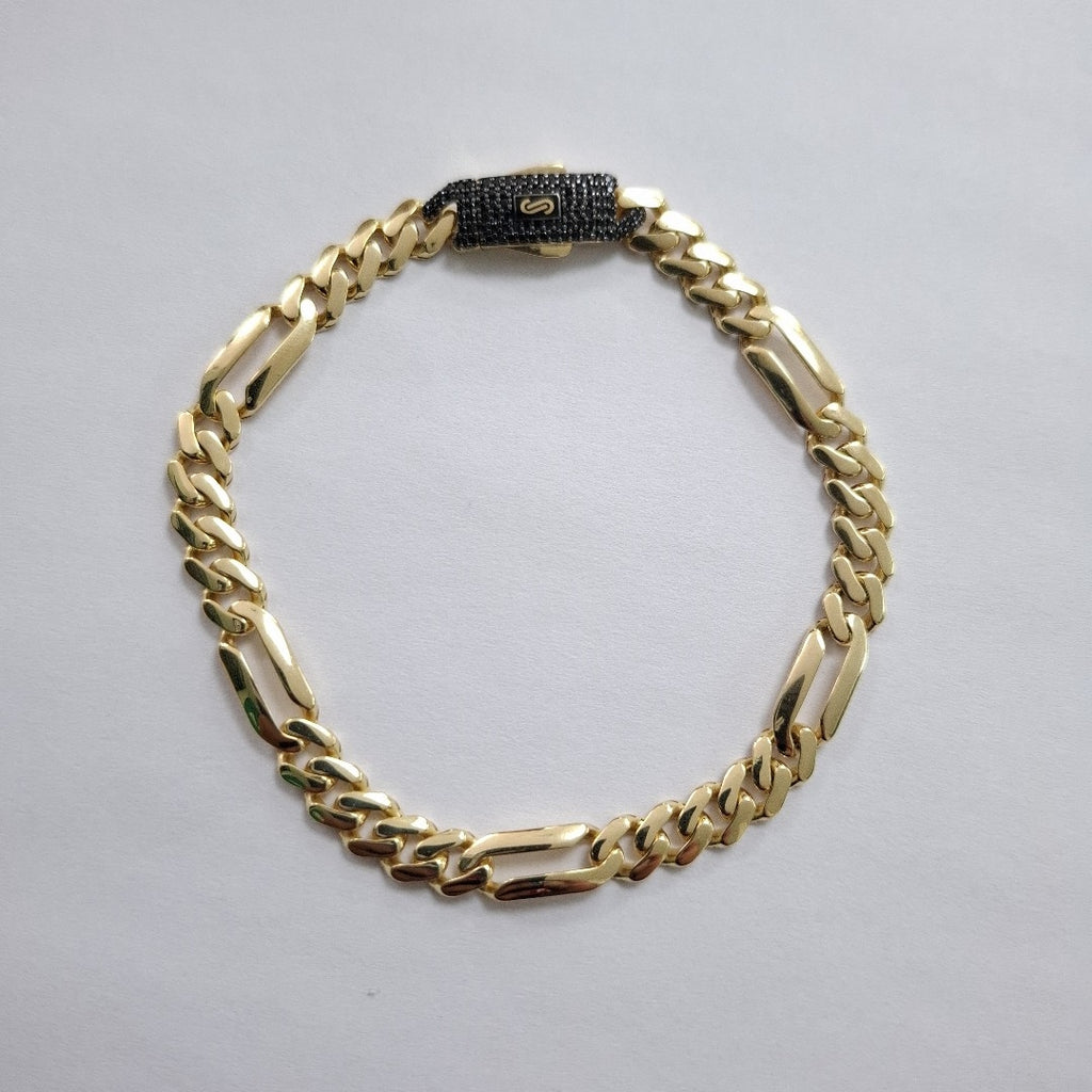 PULSERA CABALLERO MONACO ORO 10K 6.9 (NUEVO)