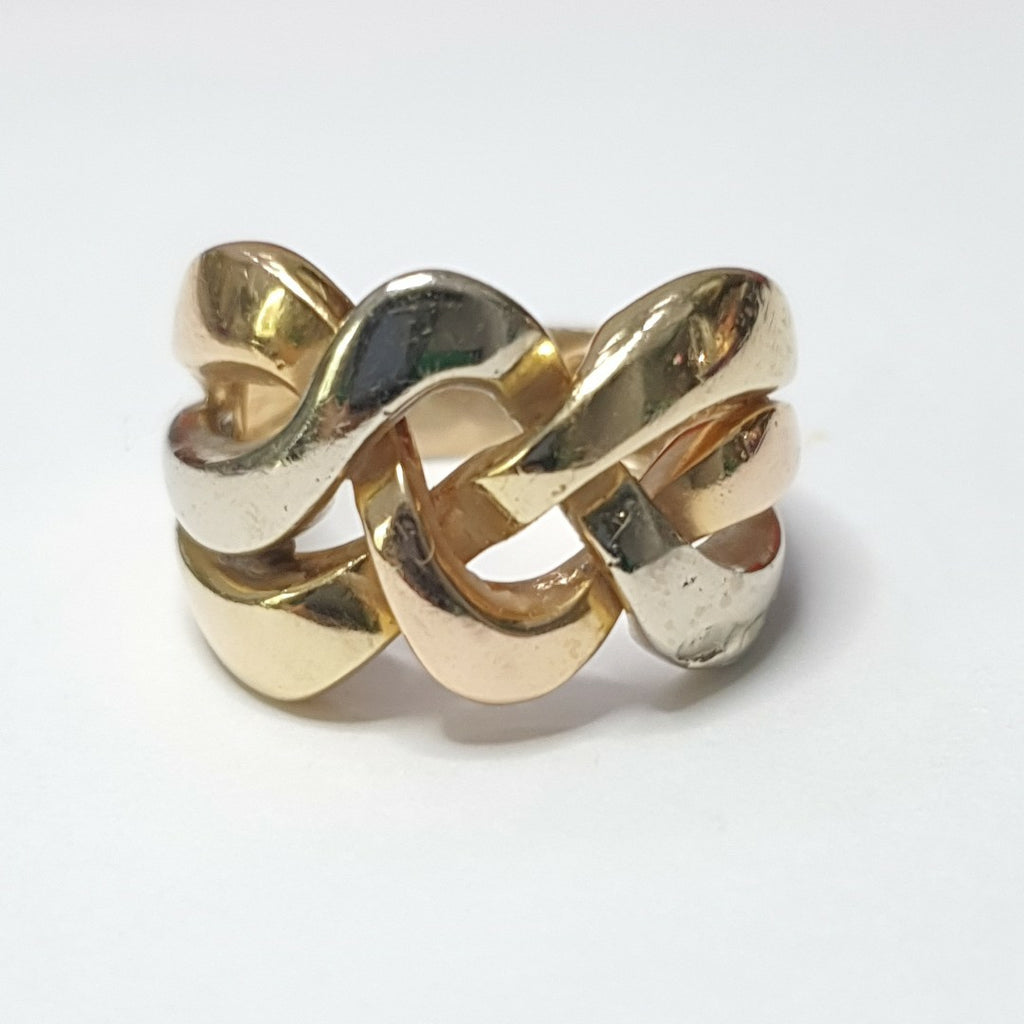 ANILLITO ORO COMBINADO 18 K 7,60 GRMS (SEMINUEVO)