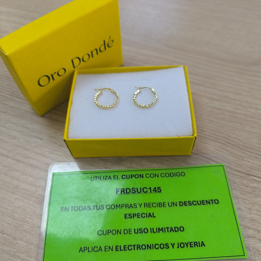 ARRACADAS ORO 14K 1.2 (NUEVO)