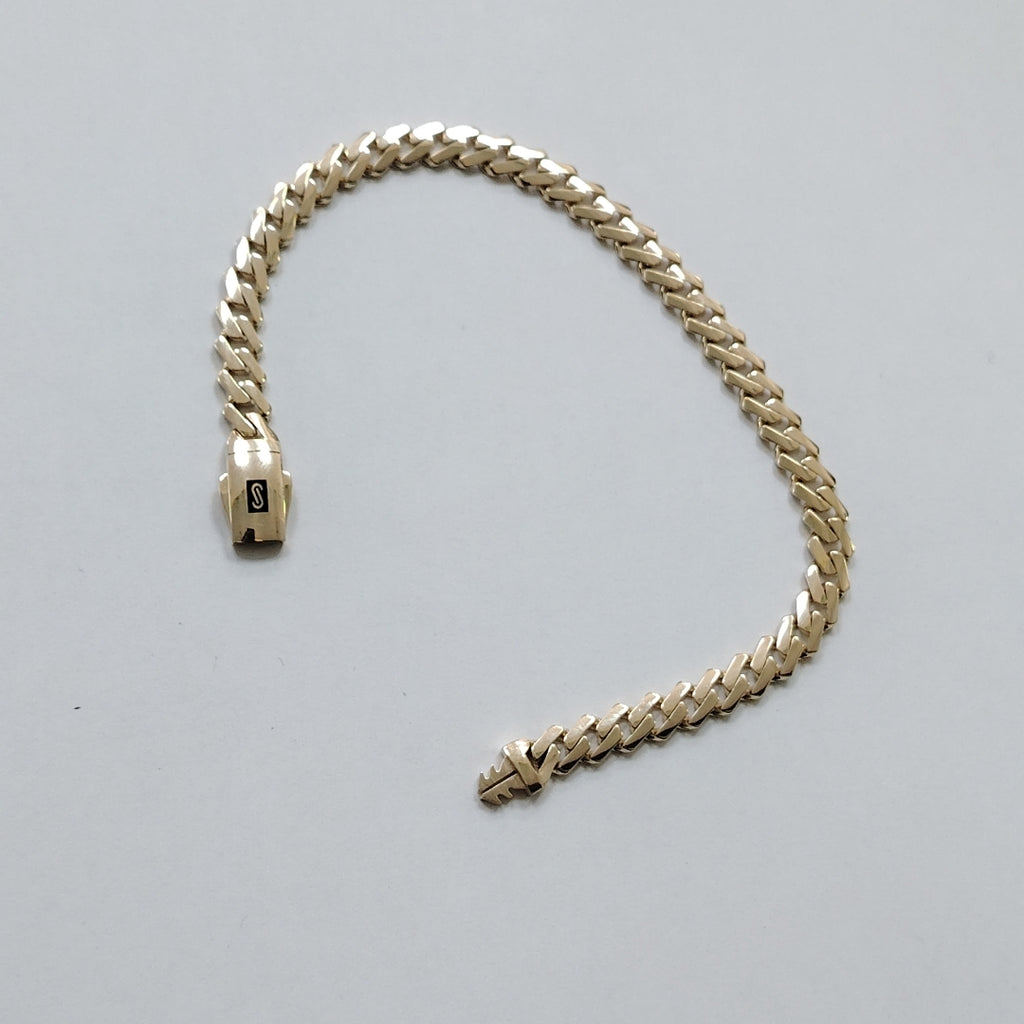 PULSERA CABALLERO MONACO ORO 14K 8.7 (NUEVO)