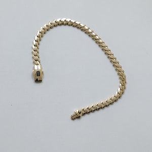 PULSERA CABALLERO MONACO ORO 14K 8.7 (NUEVO)