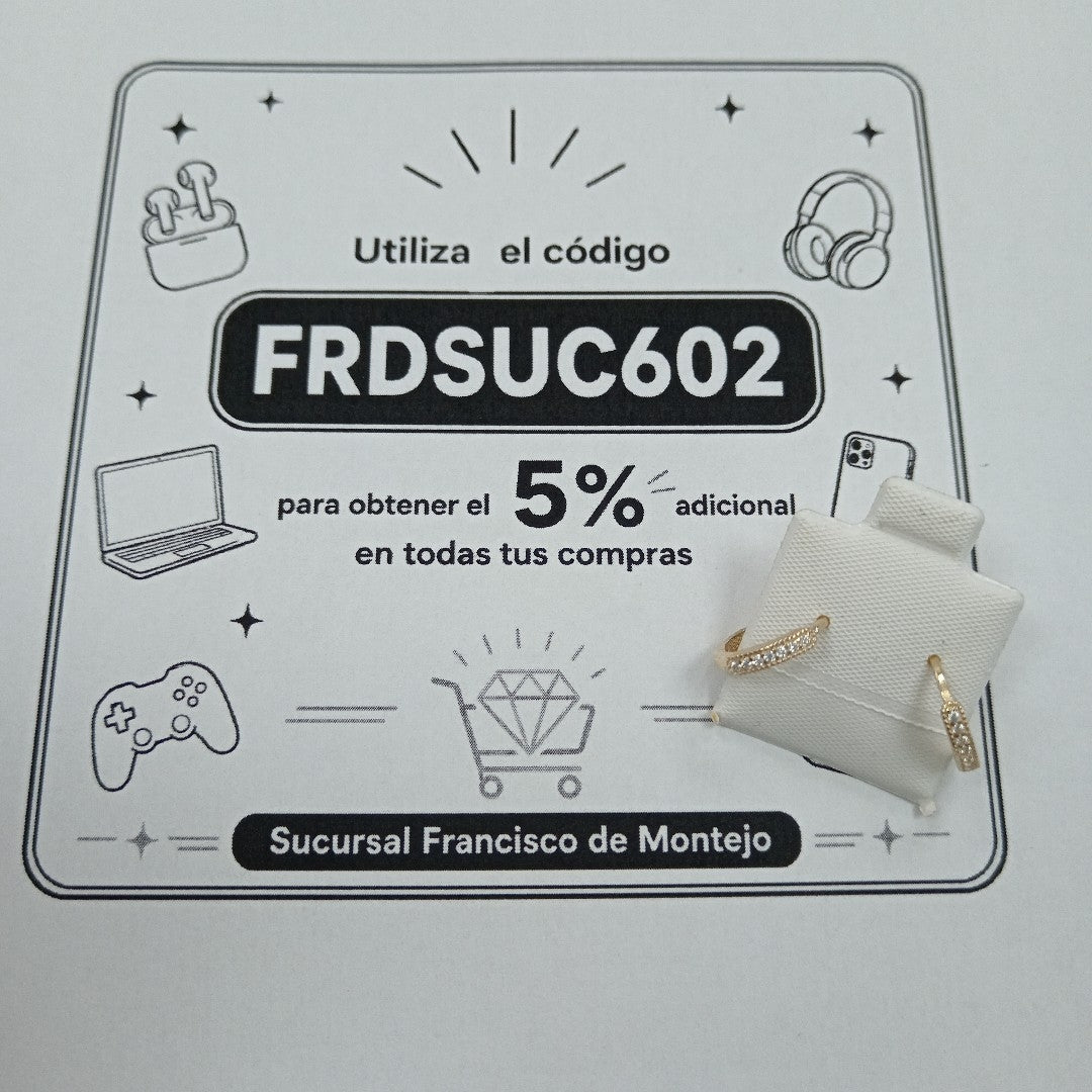 HUGGIES ORO 14K 1.3 (NUEVO)