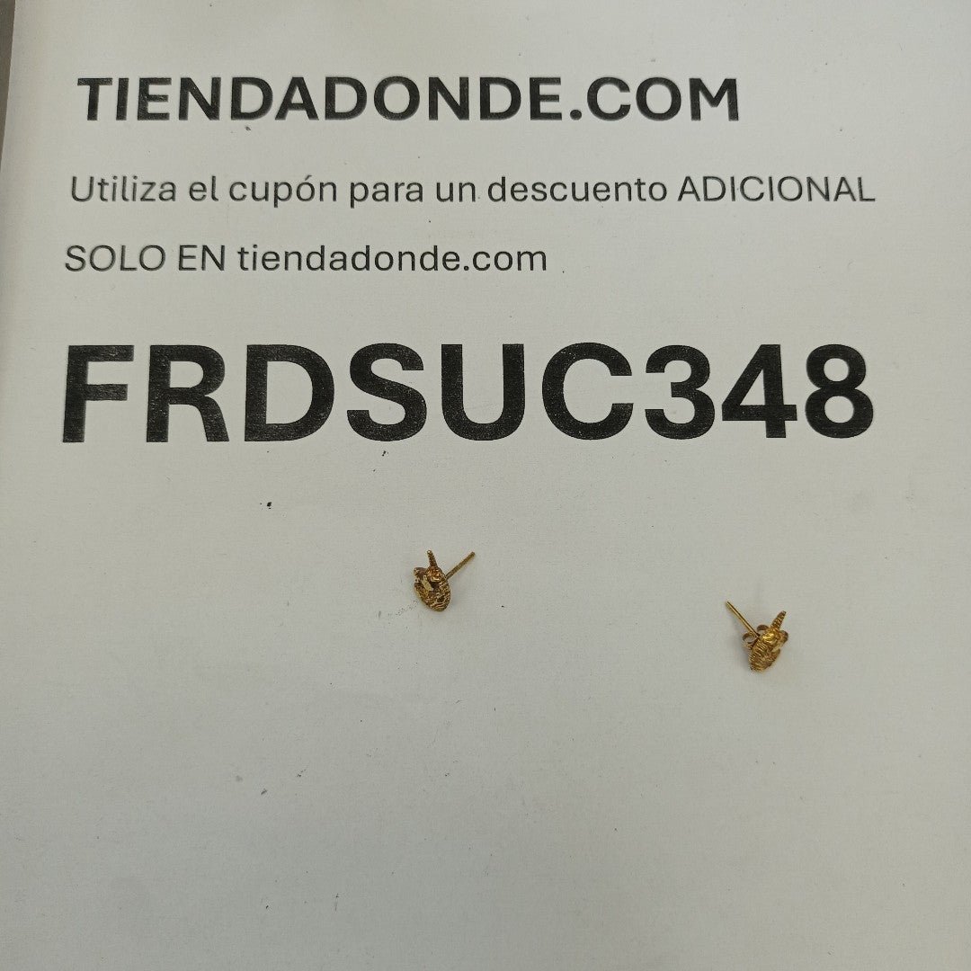BROQUELES PAR ORO 14 K 1.5 GRMS (SEMINUEVO)